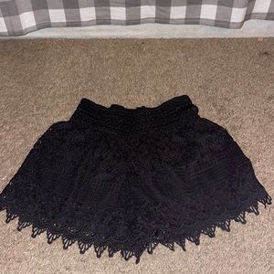 Lace Design Shorts